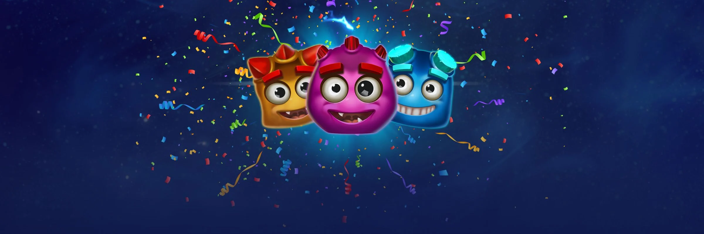 Reactoonz game banner showcasing alien symbols and grid